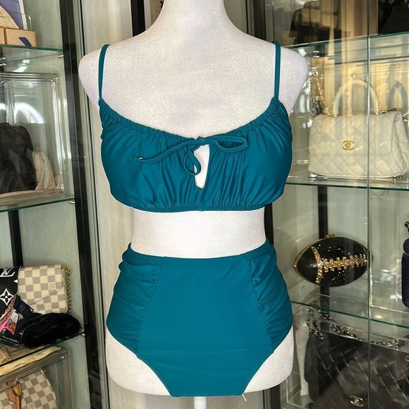 OLD NAVY | Two Piece Bathing Suit in Teal - Picture 1 of 4